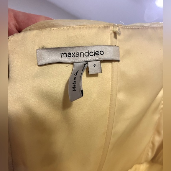 YELLOW PROM DRESS - size 6 - Picture 8 of 8